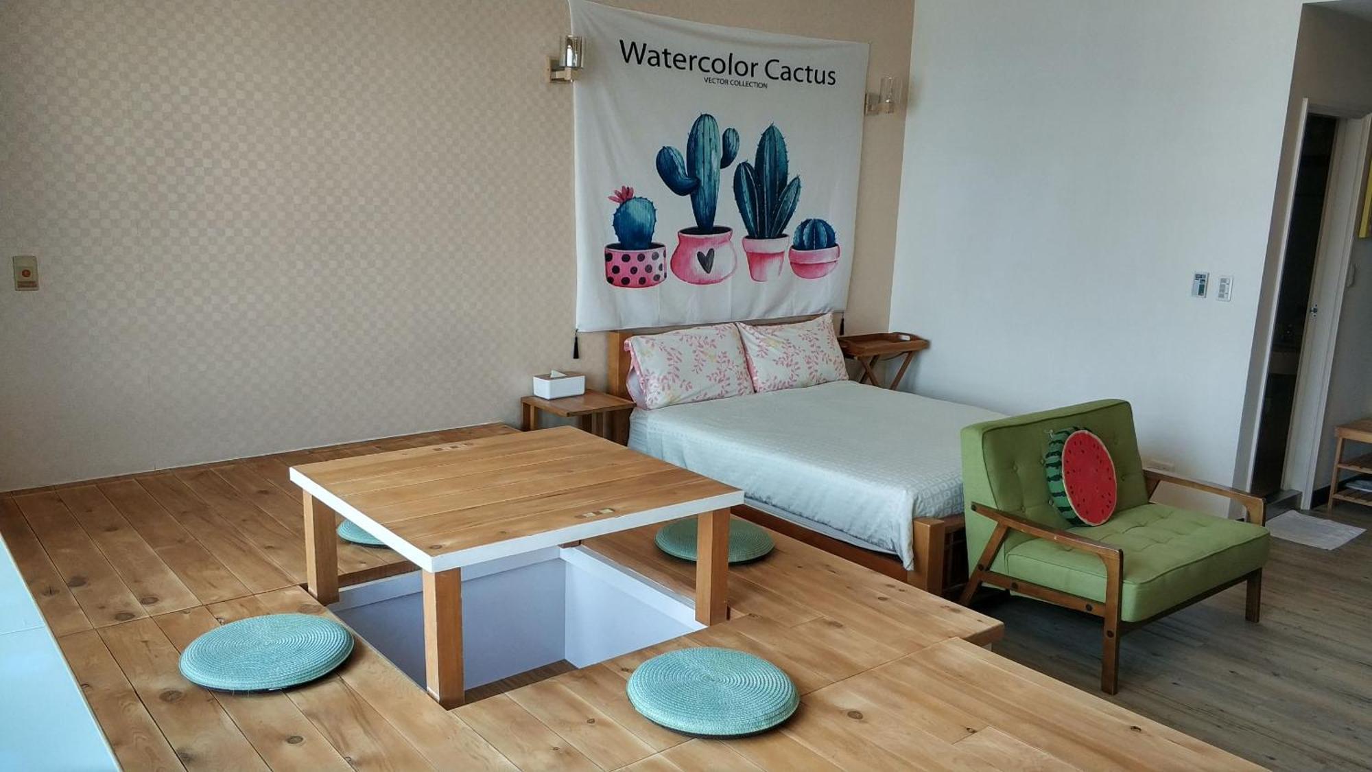 棚棚屋室內帳篷民宿inn Kaohsiung Rom bilde